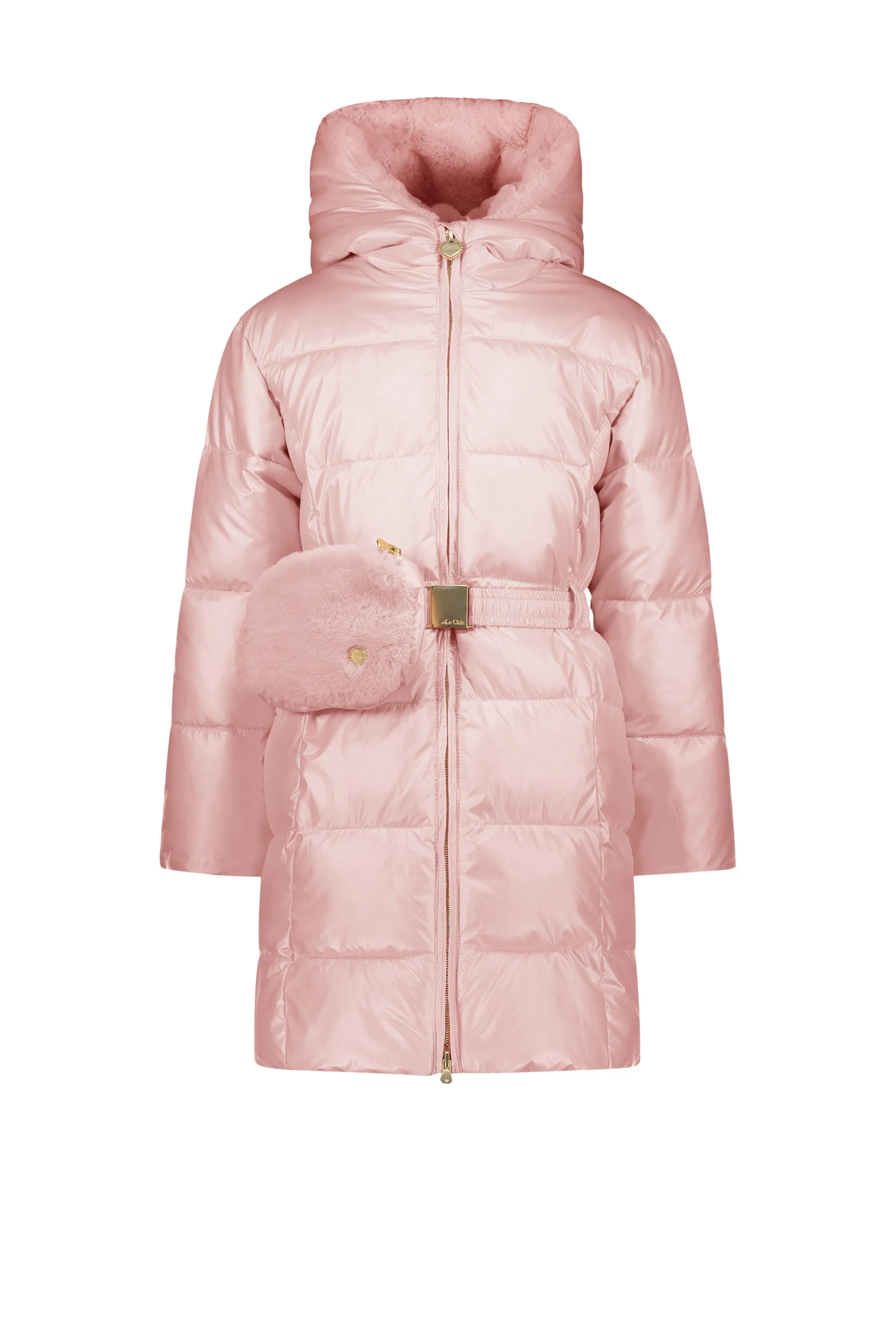 ♥ BIRDO ♥ furry bag & belt coat *Cotton Candy*