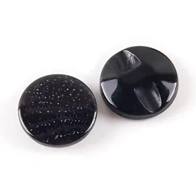 10 Pcs Round Resin Buttons Striped Buttons for Overcoat Sewing Accessories (Yellow, 21mm)