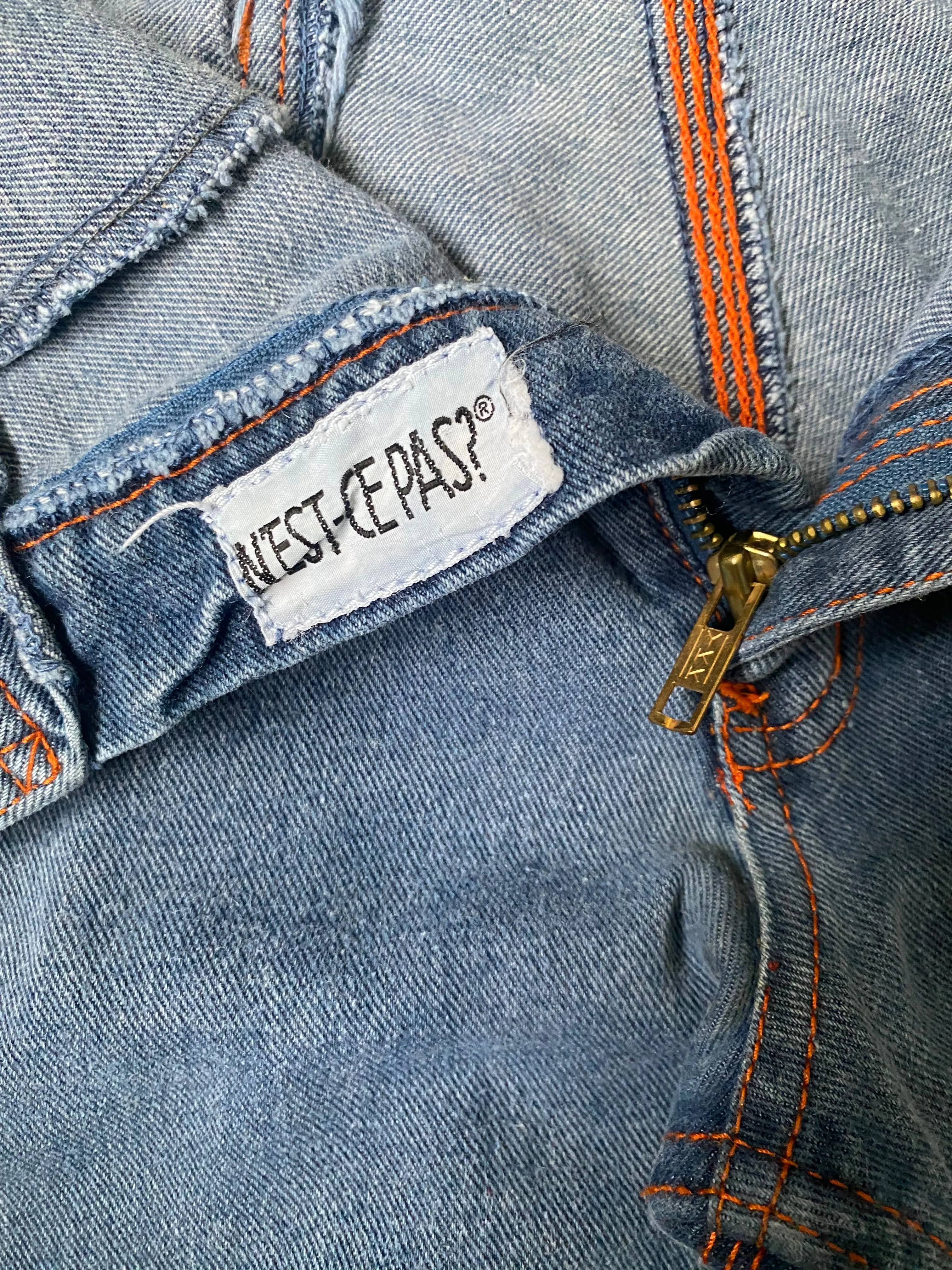 1980s N’est-Ce Pas? Straight leg denim 25 x 36