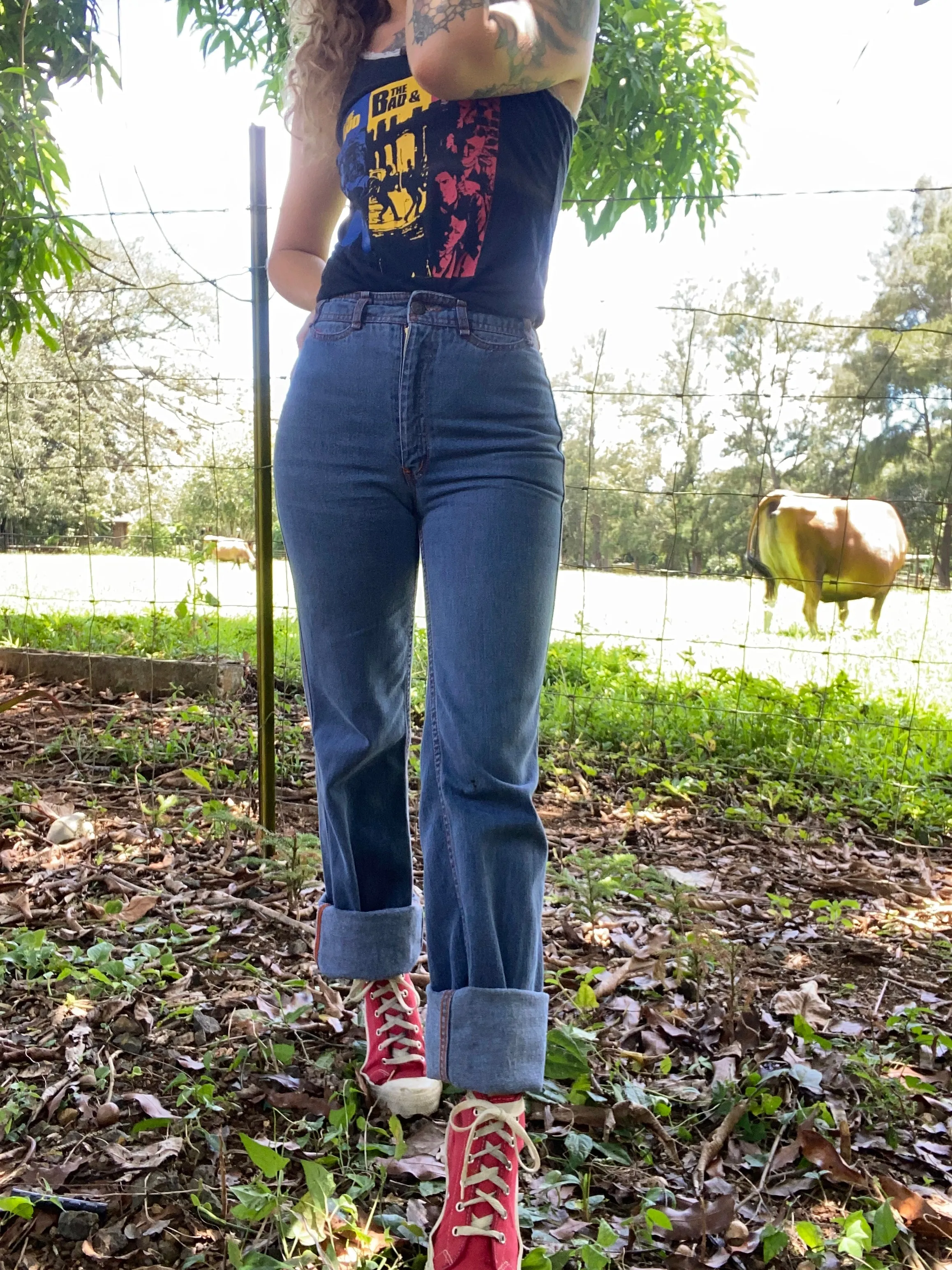 1980s N’est-Ce Pas? Straight leg denim 25 x 36
