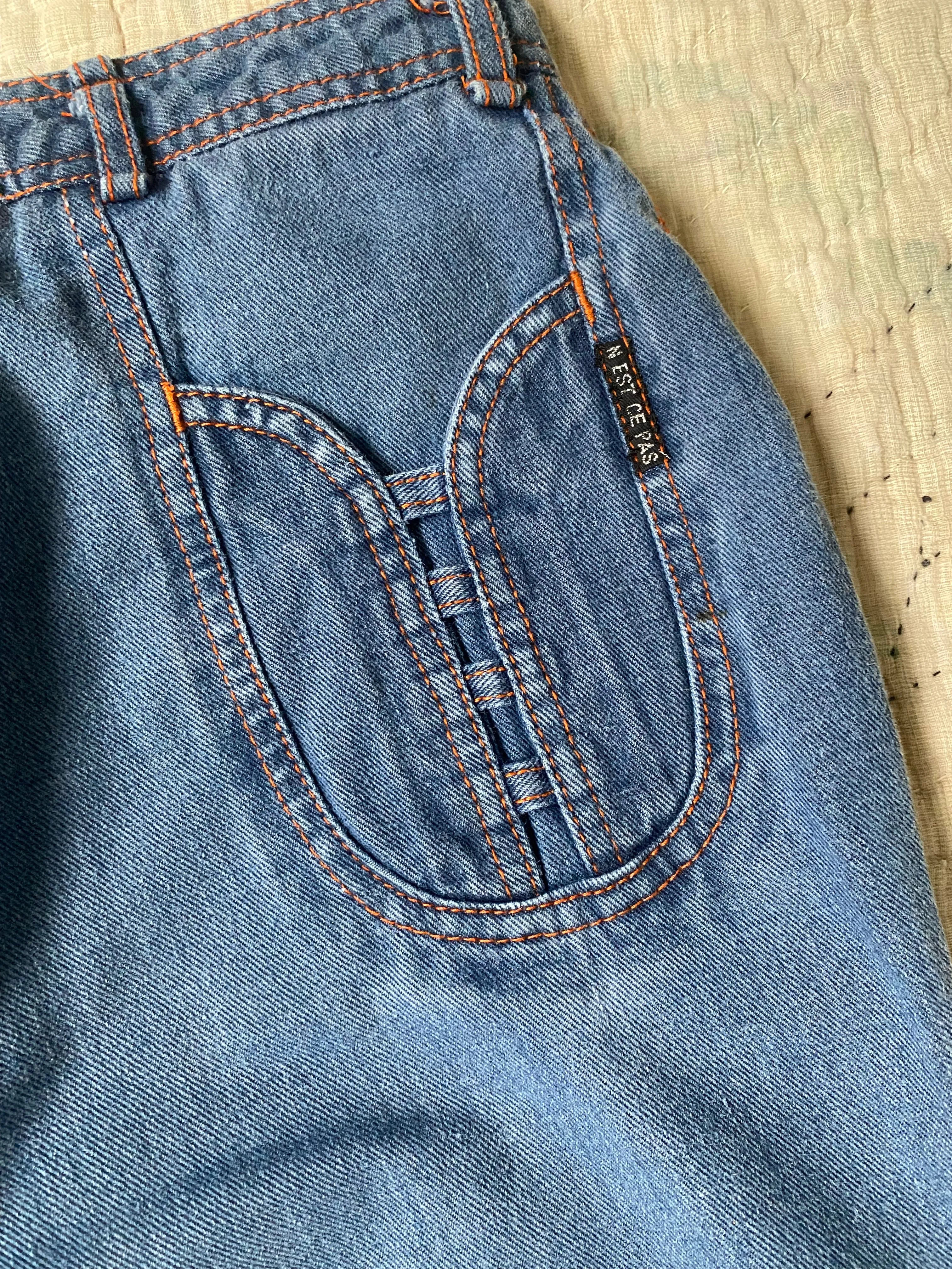 1980s N’est-Ce Pas? Straight leg denim 25 x 36