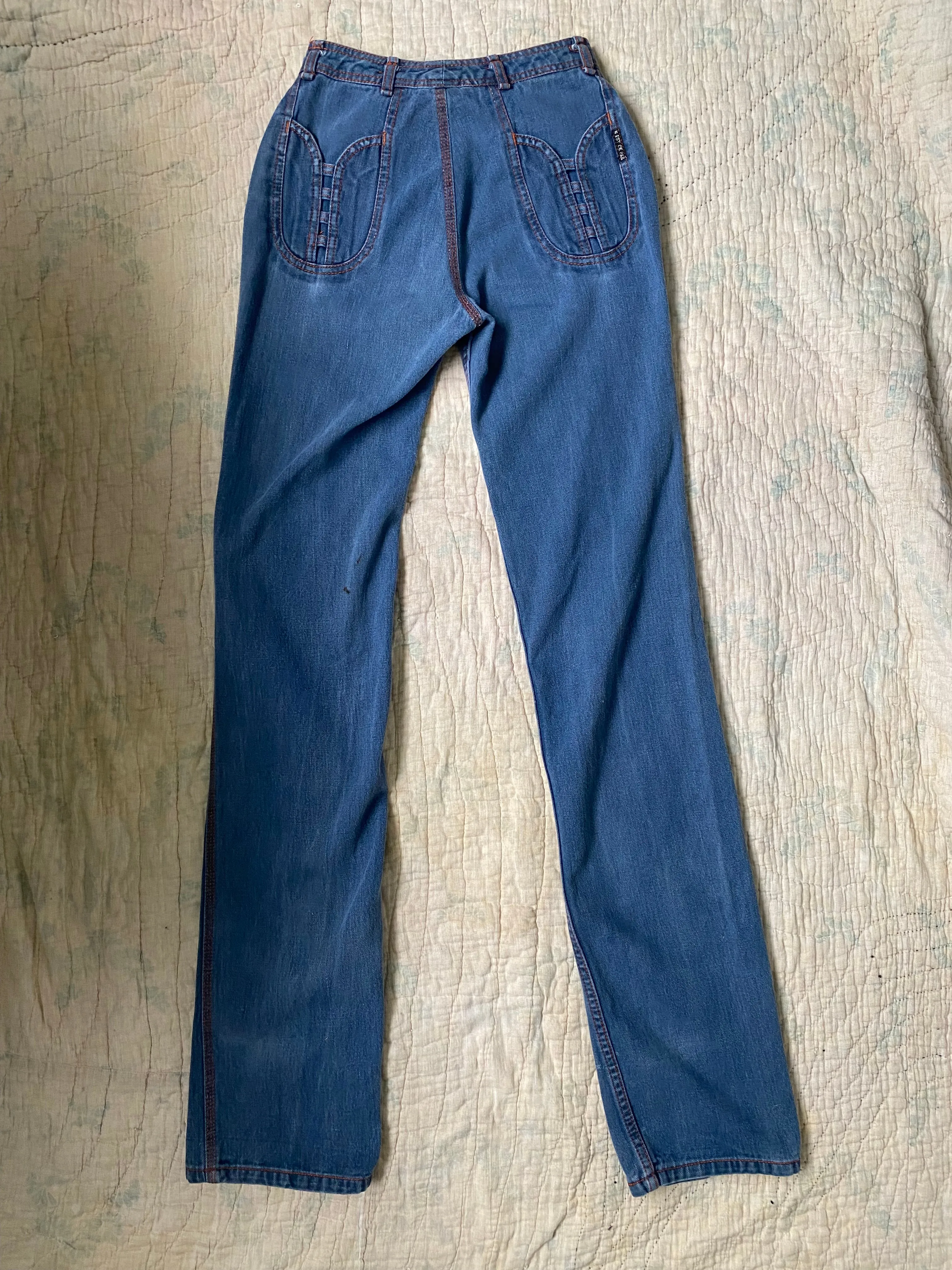 1980s N’est-Ce Pas? Straight leg denim 25 x 36