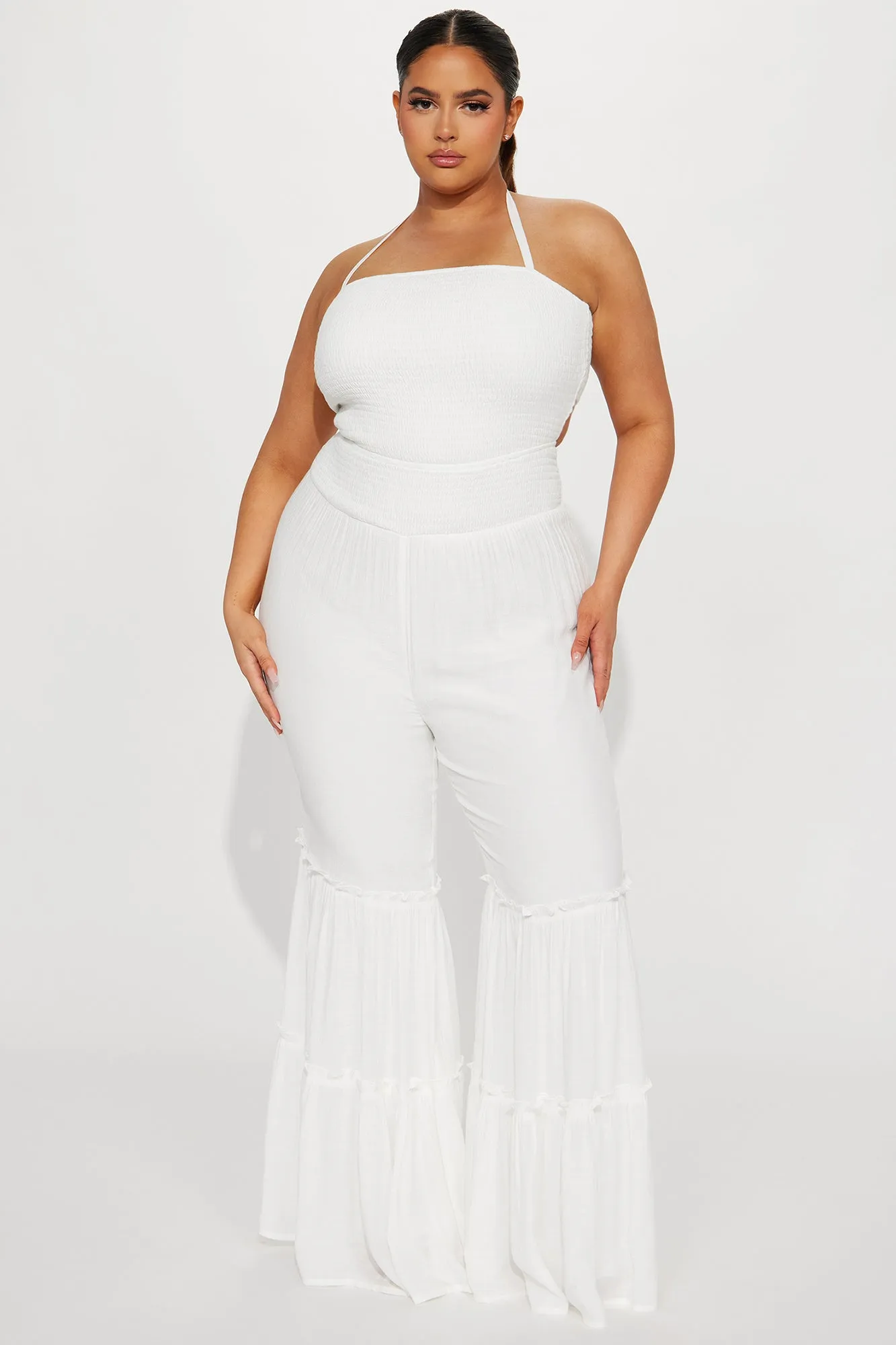 All Over You Jumpsuit - White