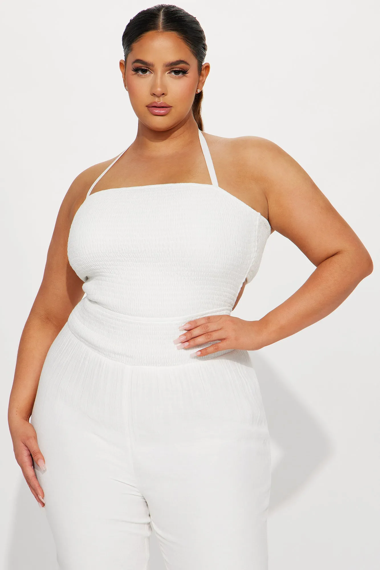 All Over You Jumpsuit - White