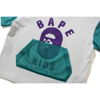 APE HEAD MESH PULLOVER HOODIE KIDS