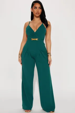 Around The Block Jumpsuit - Hunter