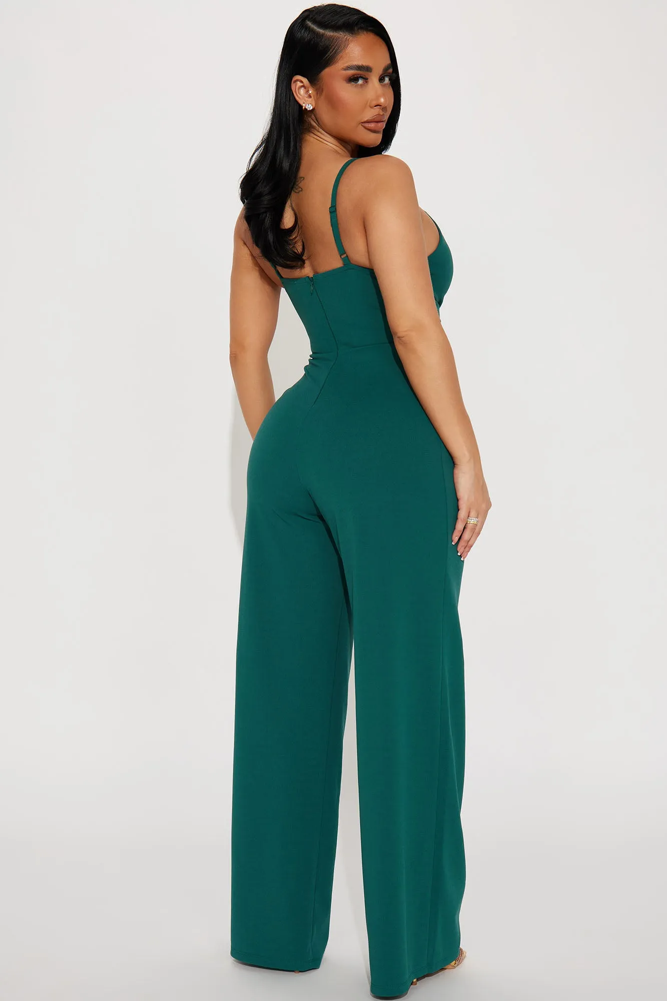 Around The Block Jumpsuit - Hunter