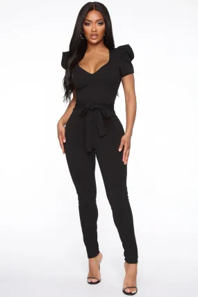 Asking Myself Jumpsuit - Black