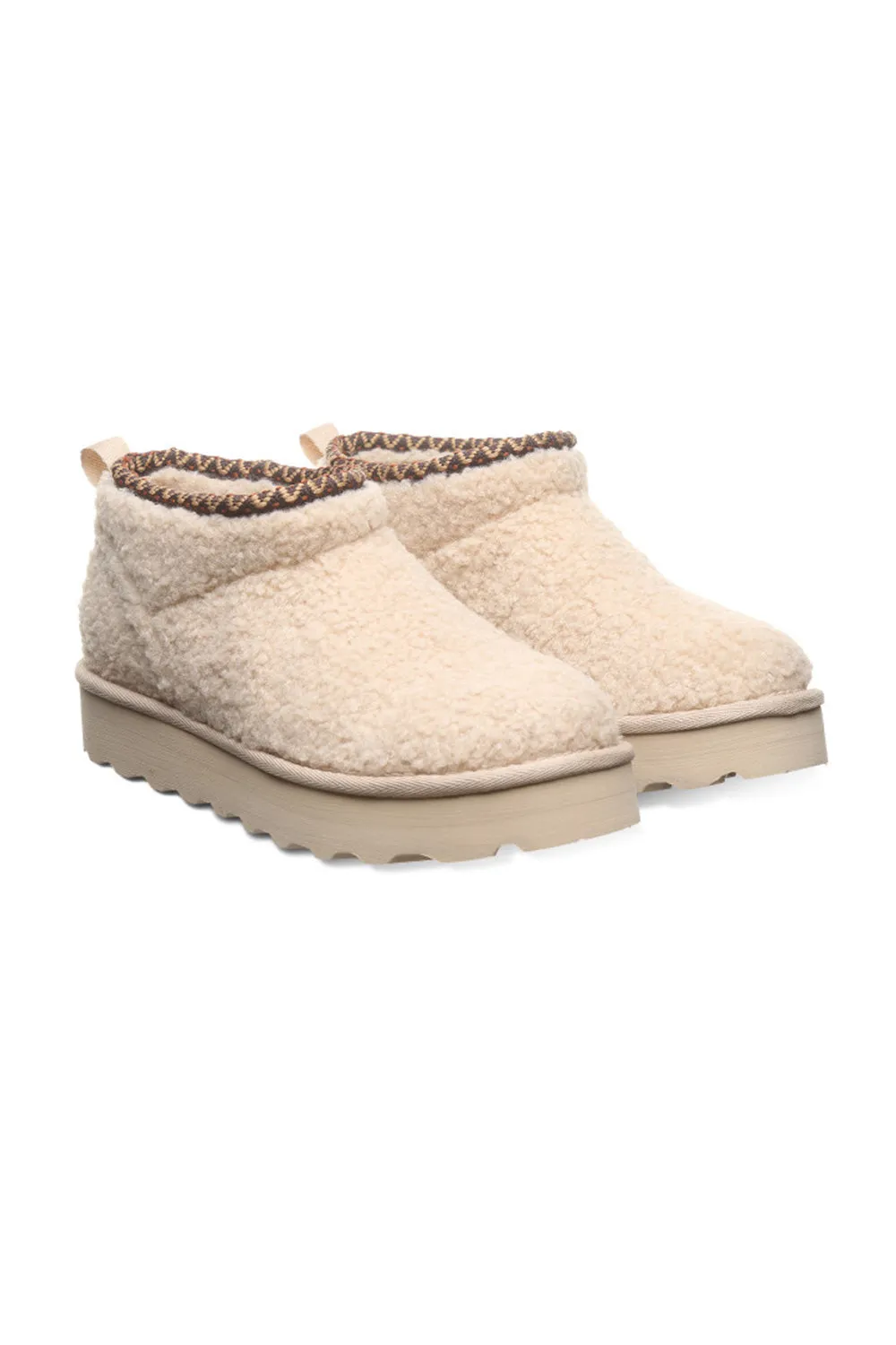 Bearpaw Snuggle Daphne Deco Booties for Women in Oat | 3192W-125 OAT