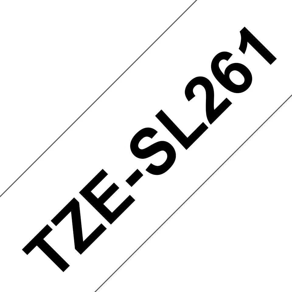 Brother TZeSL261 (36mm x 8M) Self-Laminating label tape for cables (Black on White) TZe-SL261 覆貼型已過膠線纜標籤帶(白底黑字)