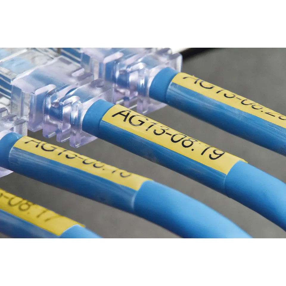 Brother TZeSL651 (24mm x 8M) Self-Laminating label tape for cables (Black on Yellow) TZe-SL651 覆貼型已過膠線纜標籤帶(黃底黑字)