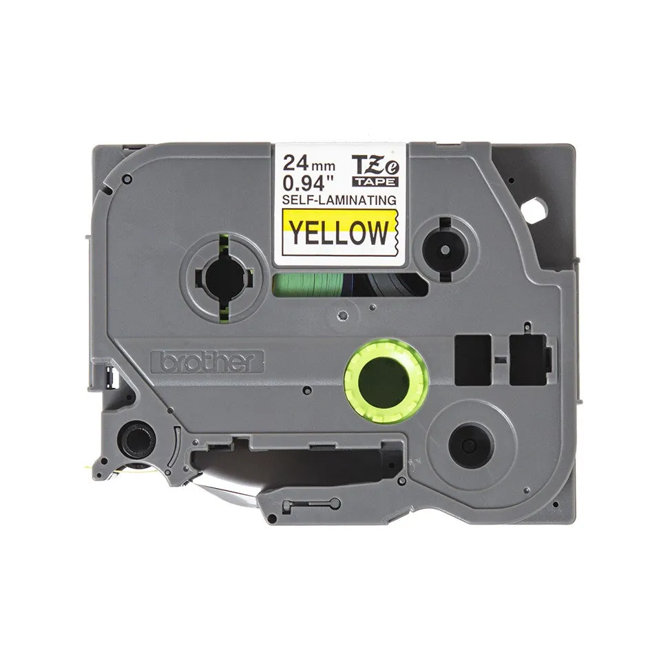 Brother TZeSL651 (24mm x 8M) Self-Laminating label tape for cables (Black on Yellow) TZe-SL651 覆貼型已過膠線纜標籤帶(黃底黑字)