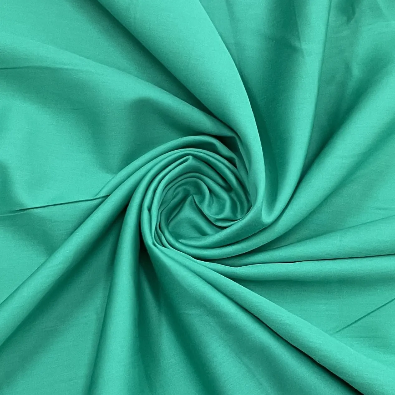 Classic Persian Green Solid Cotton Satin