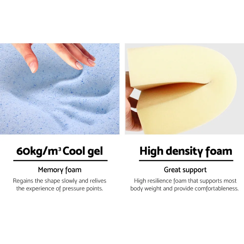 Cool Gel Memory Foam Wedge Pillow Set | Giselle Bedding