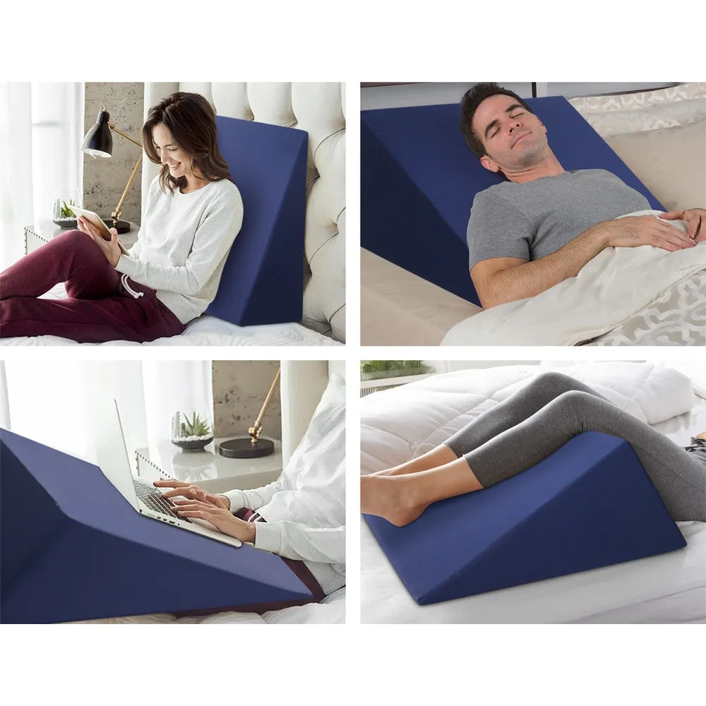 Cool Gel Memory Foam Wedge Pillow Set | Giselle Bedding