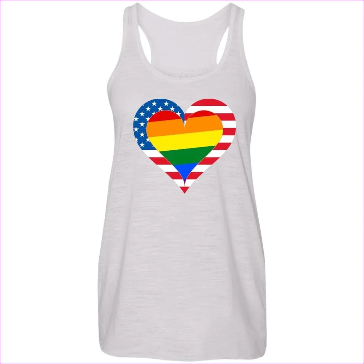 Country & Pride Love Flowy Racerback Tank