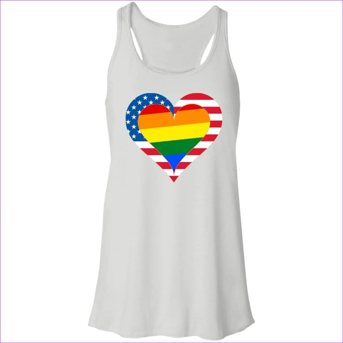 Country & Pride Love Flowy Racerback Tank