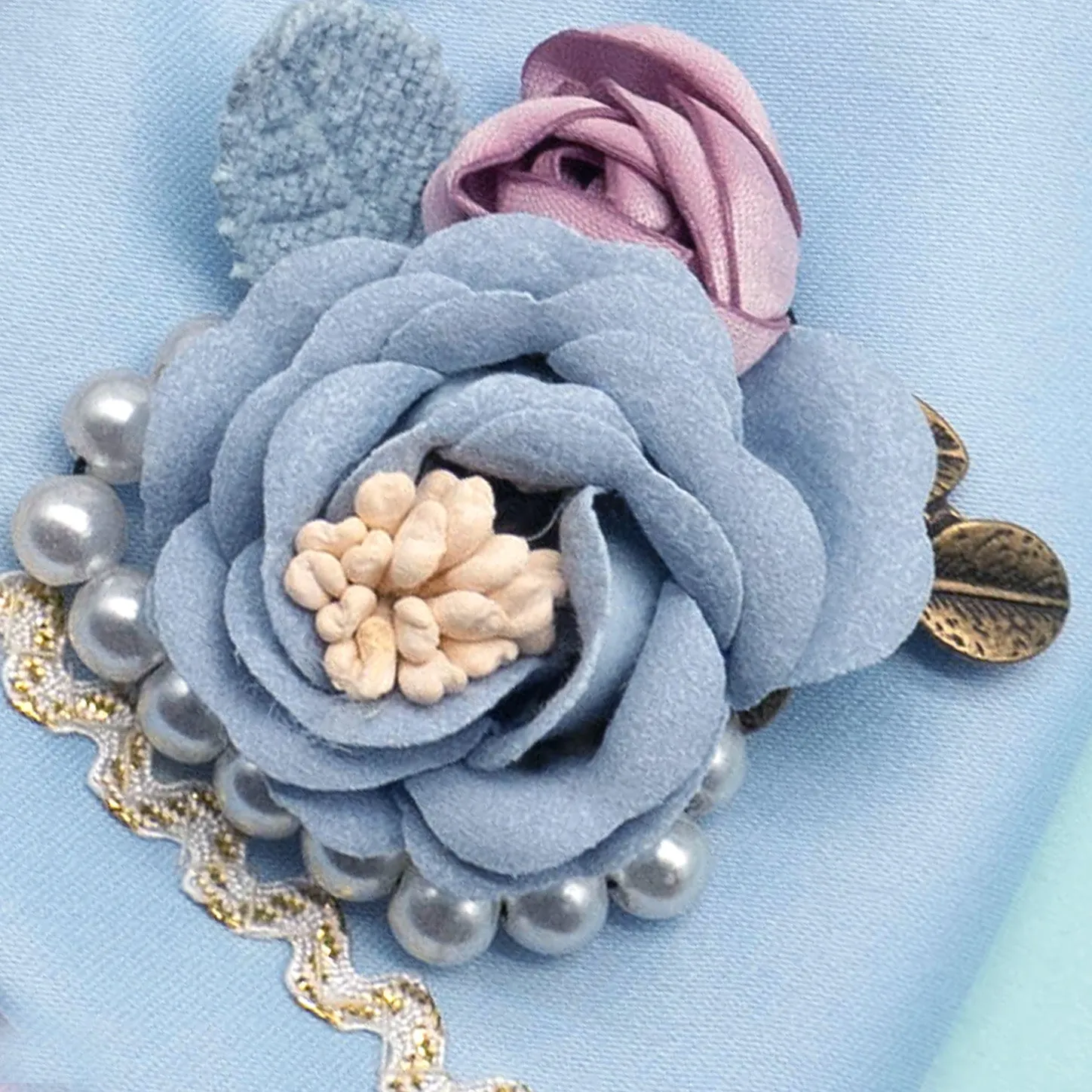 DUCHESS LOBELIA - Baby Blue Duchess Satin Cape