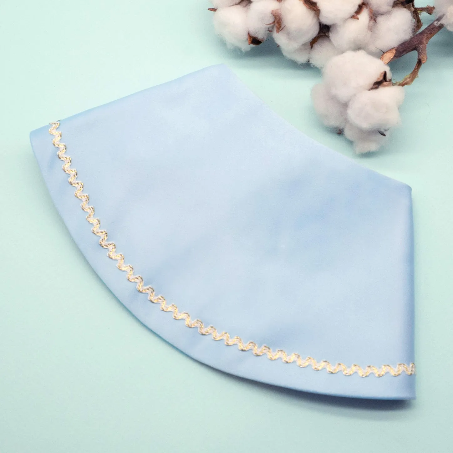 DUCHESS LOBELIA - Baby Blue Duchess Satin Cape