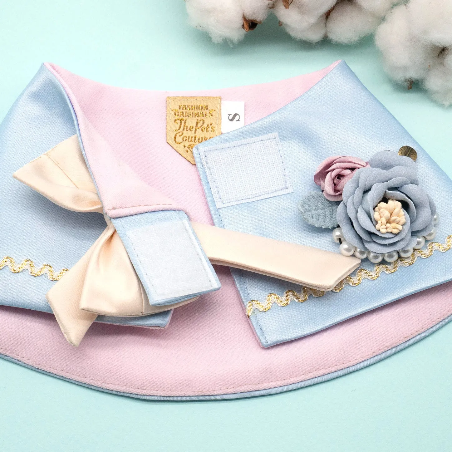 DUCHESS LOBELIA - Baby Blue Duchess Satin Cape