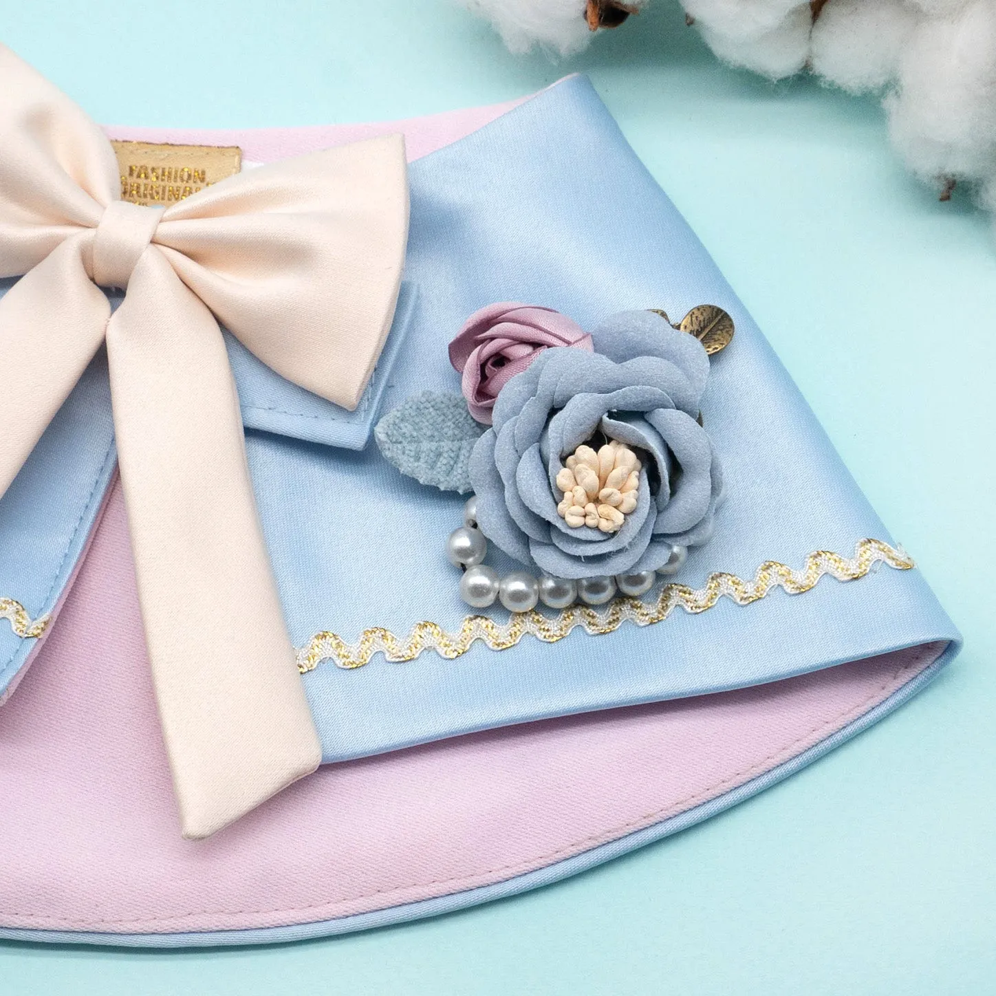 DUCHESS LOBELIA - Baby Blue Duchess Satin Cape