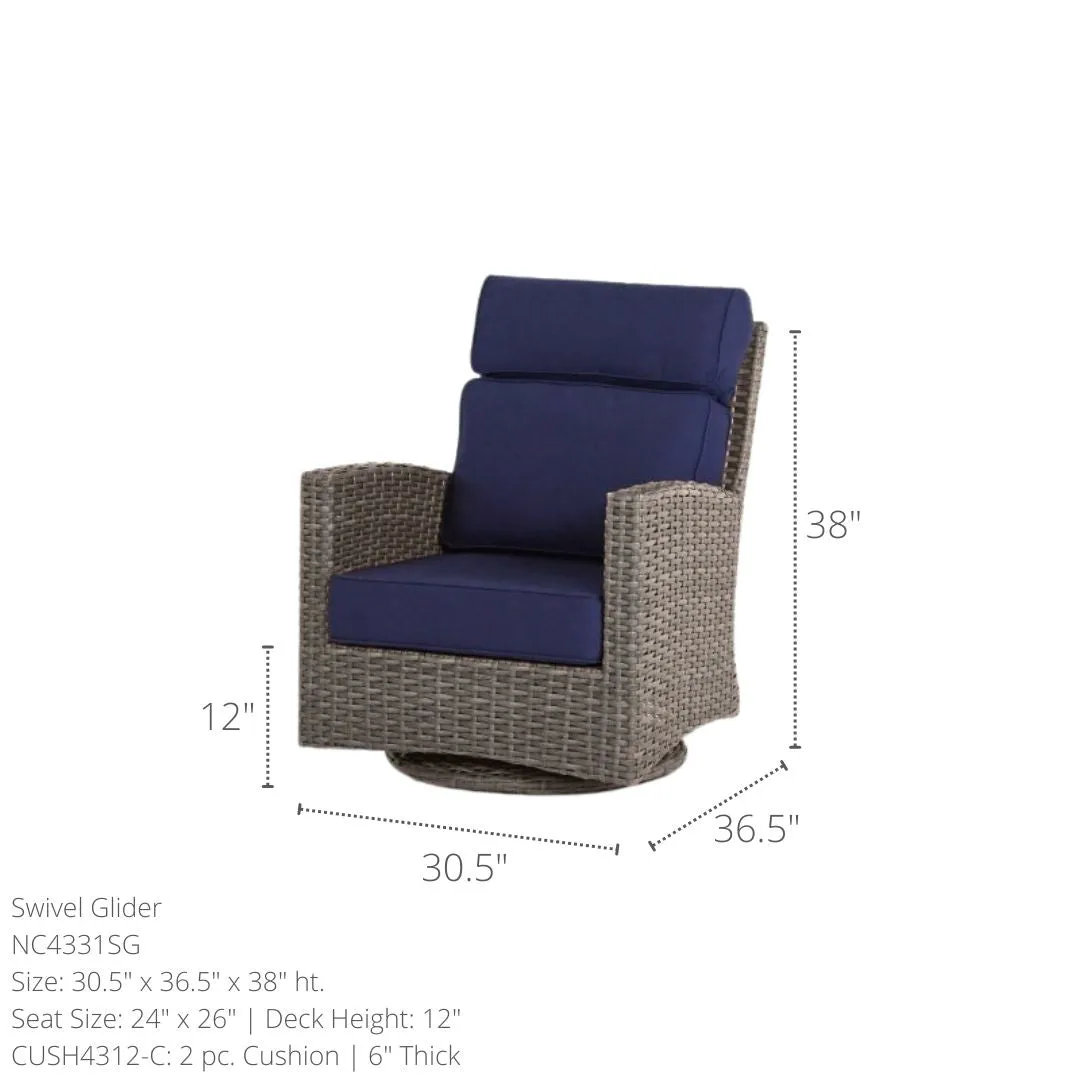 Grand Stafford Club Swivel Glider