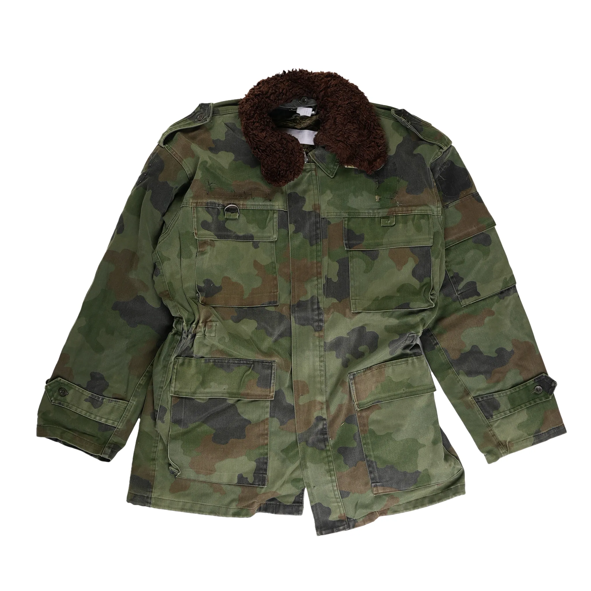 Issued Serbian M93 Oakleaf Parka w/Liner & Faux Fur Collar