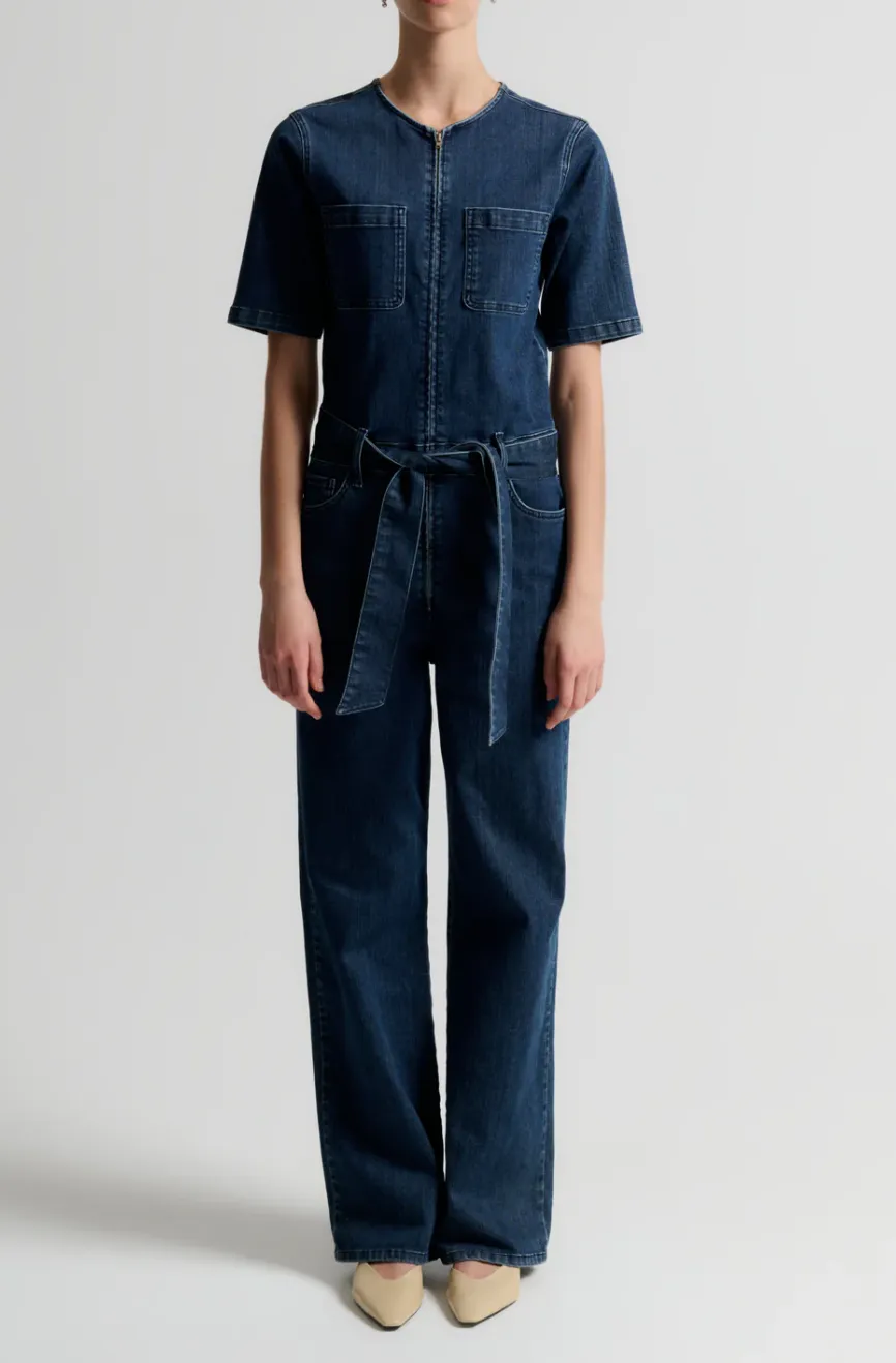 IVY Copenhagen New Lavina SS Jumpsuit Wash Tenerife Denim Blue