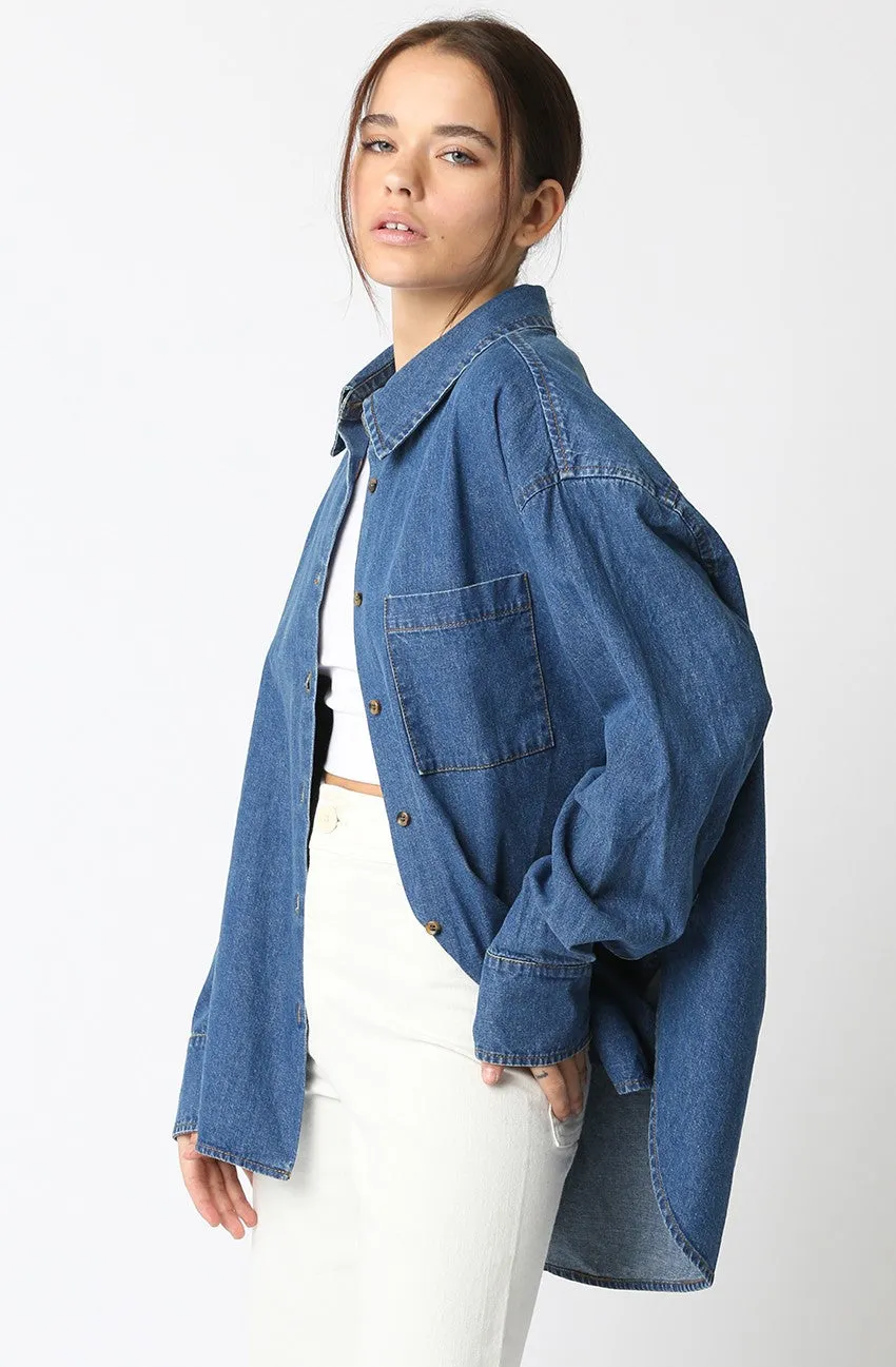 Kristen Denim Top