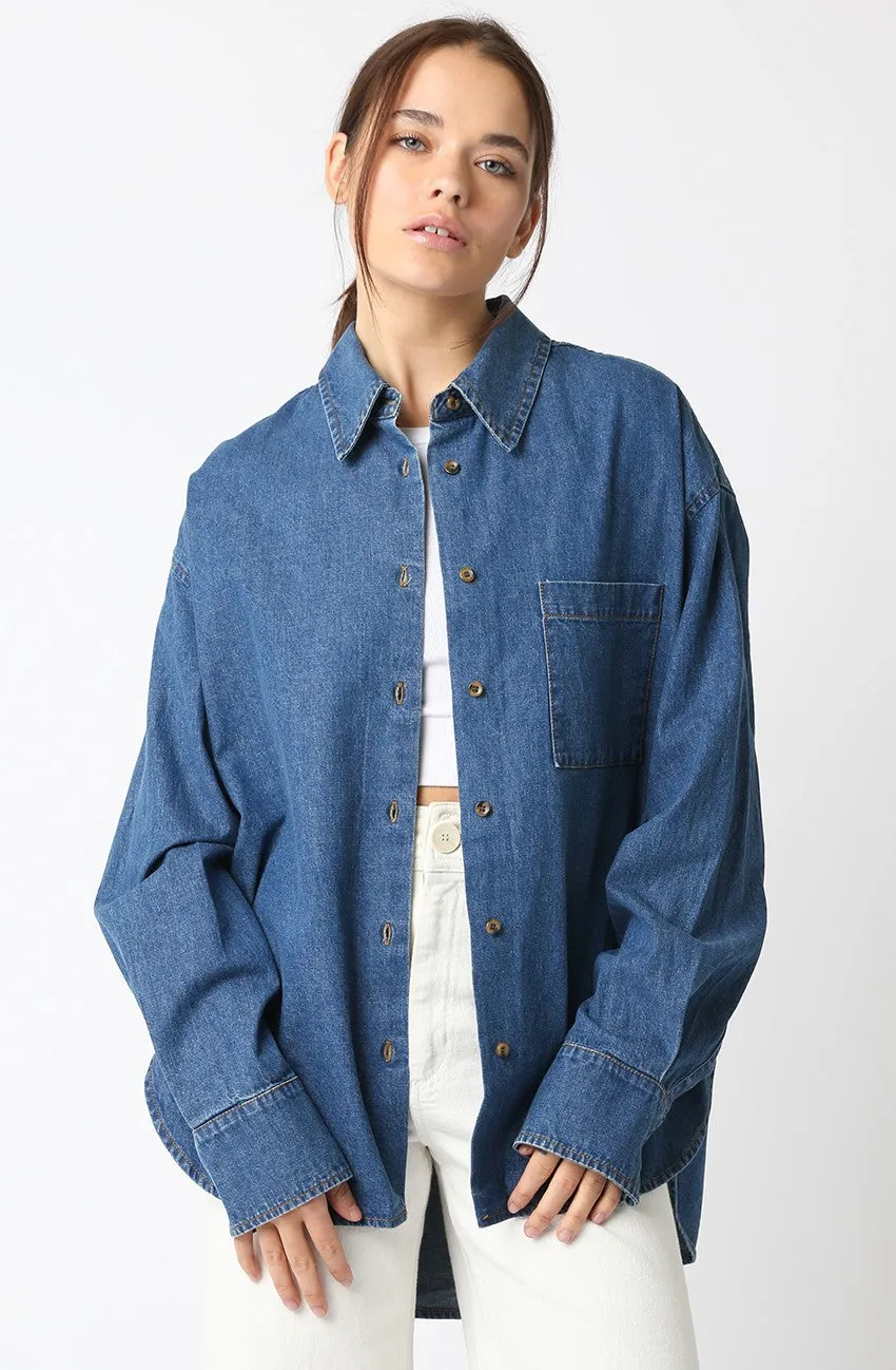 Kristen Denim Top