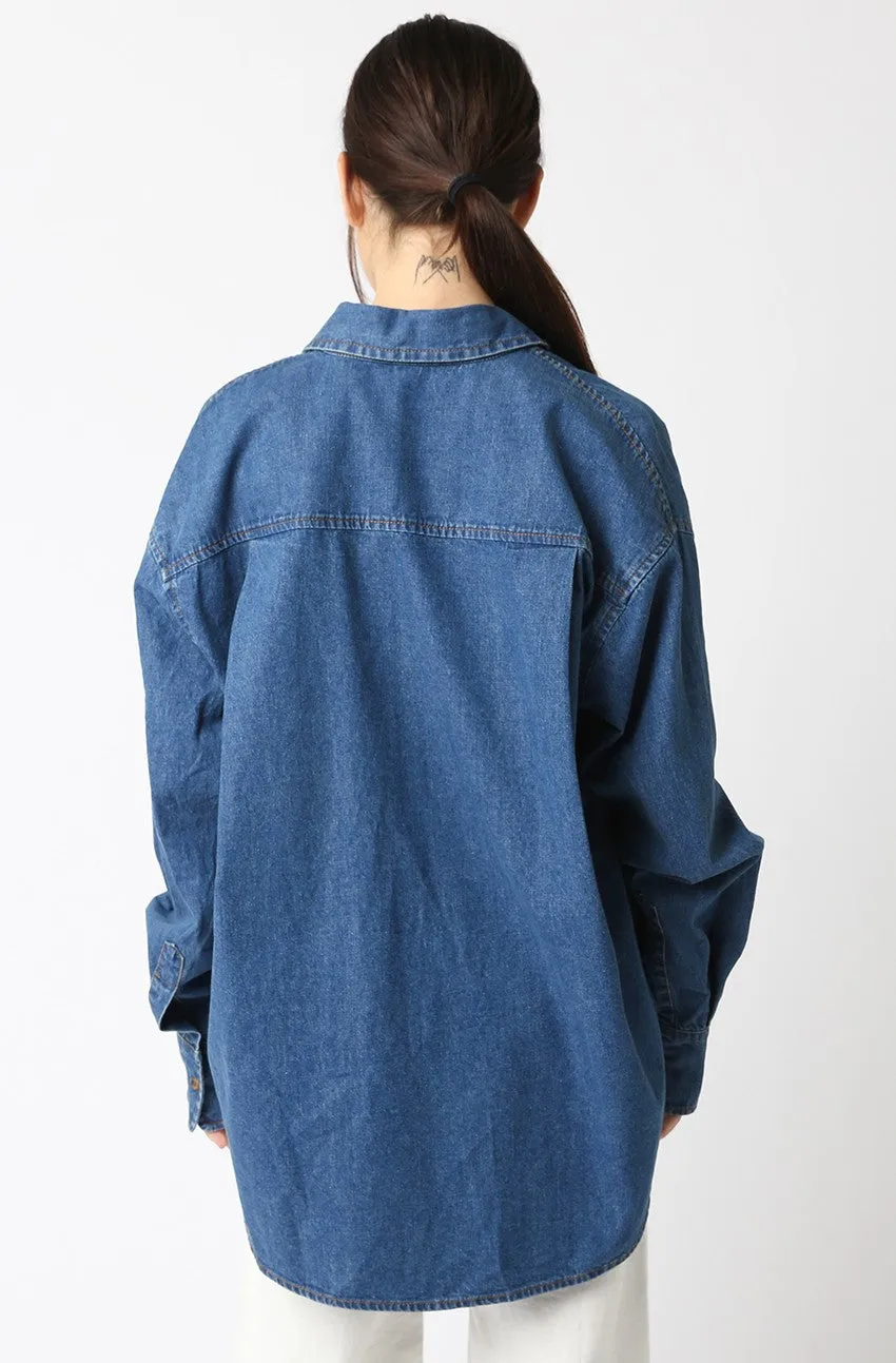 Kristen Denim Top
