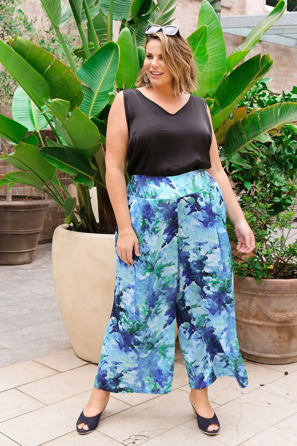 Laila Wide Pants Navy