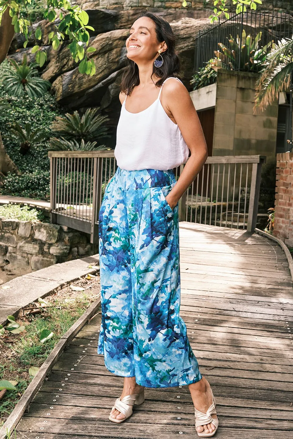 Laila Wide Pants Navy