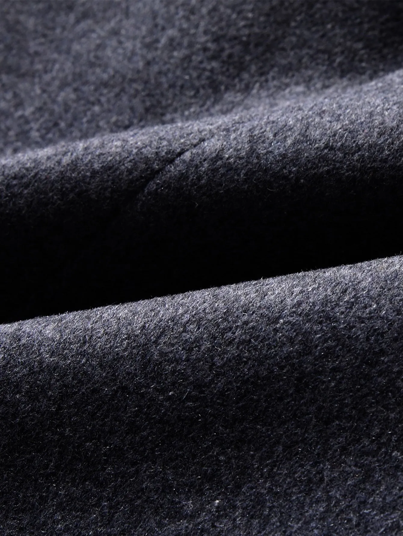 Long Line Wool Blended Overcoat