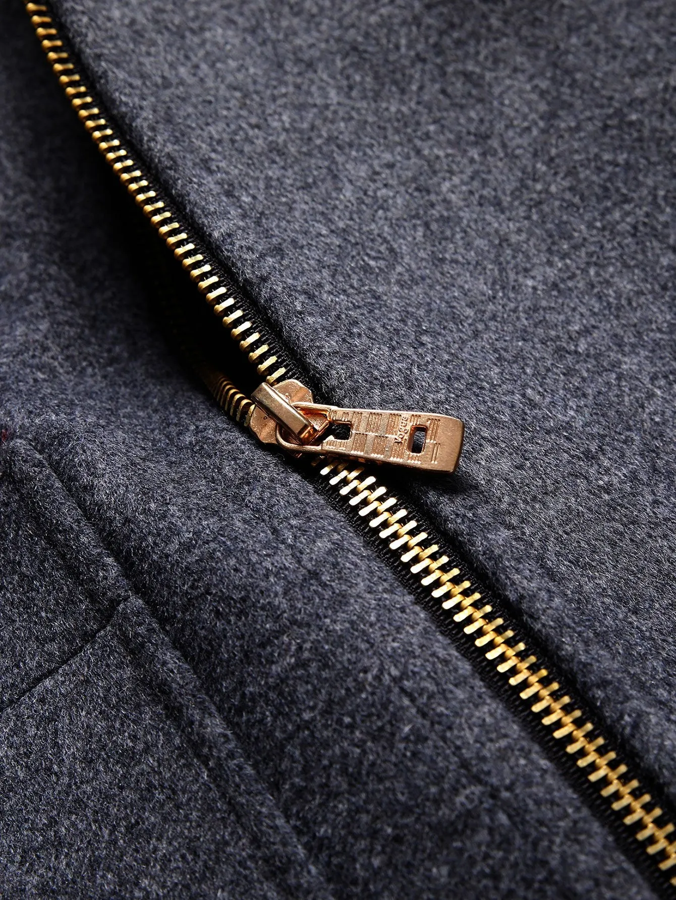 Long Line Wool Blended Overcoat
