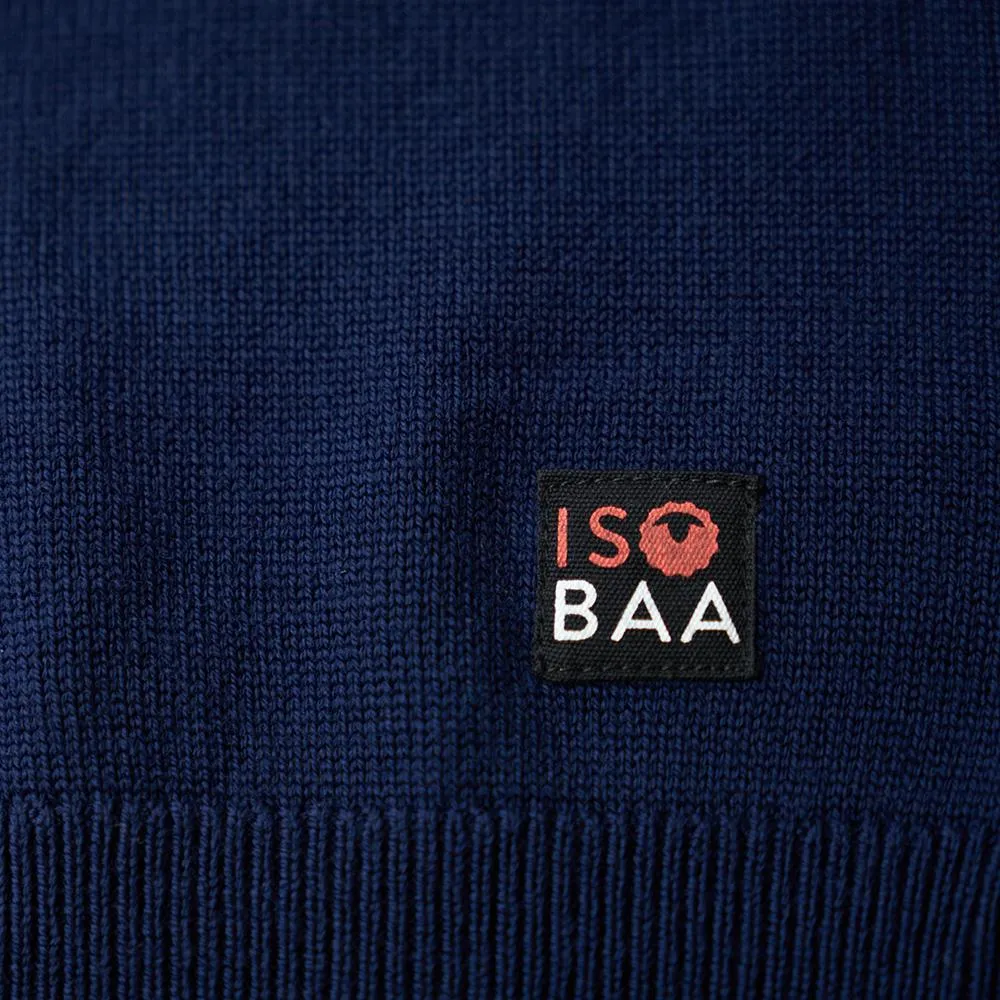 Mens Merino Block Stripe Sweater (Navy/Mustard/Charcoal)