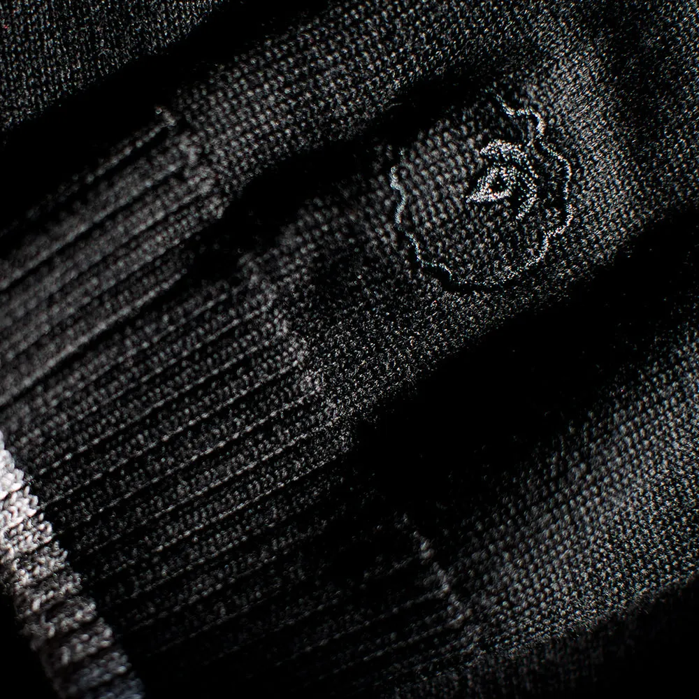 Mens Merino Crew Sweater (Black/Charcoal)