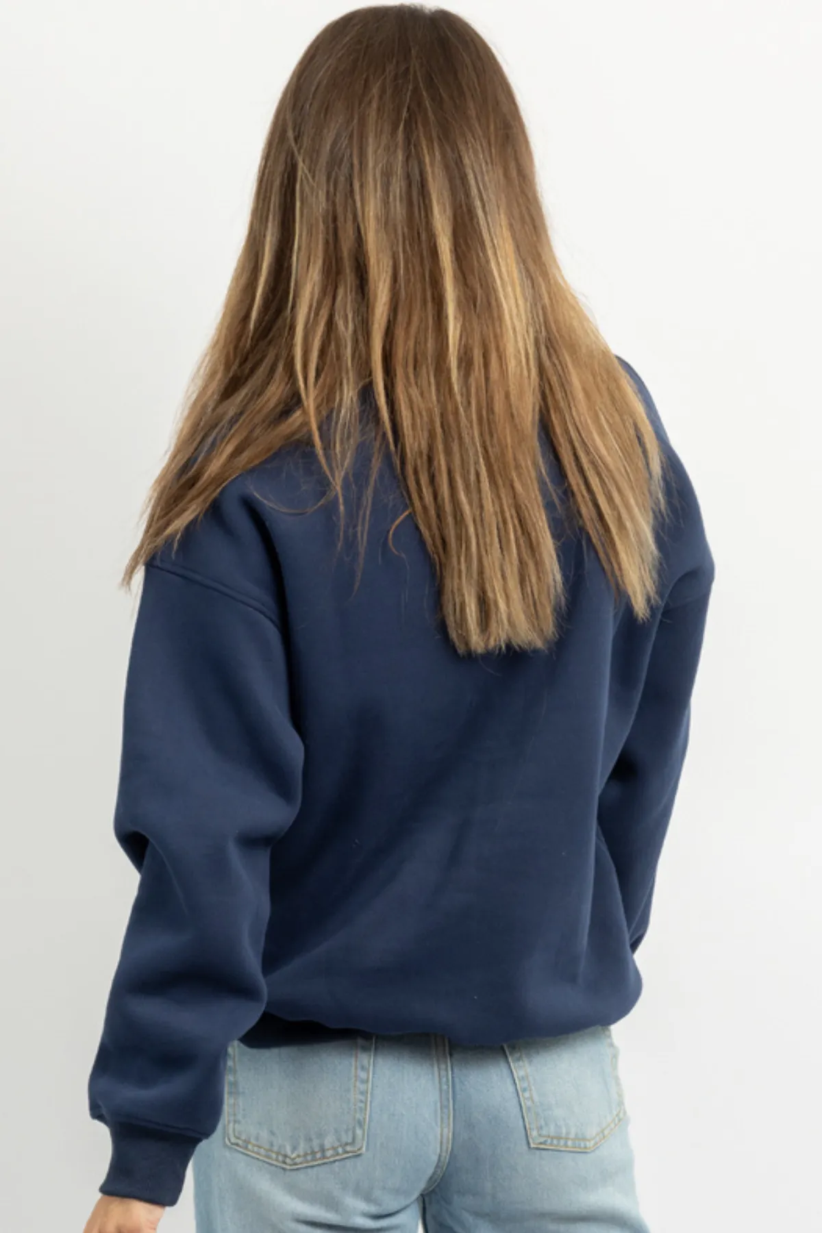 PARTY WAVE NAVY SWEATSHIRT