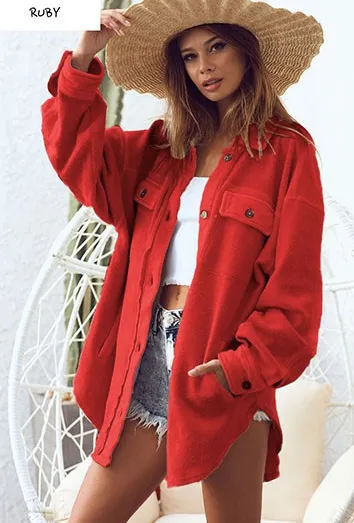Plush Button Down Shacket
