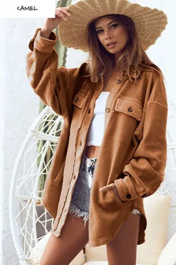 Plush Button Down Shacket