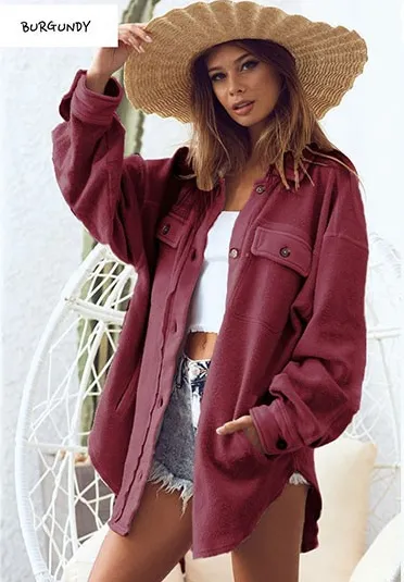 Plush Button Down Shacket