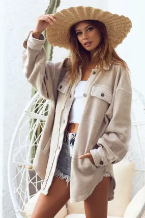 Plush Button Down Shacket