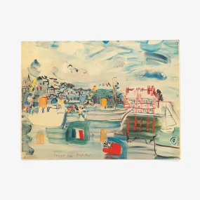 "DEAUVILLE" by Raoul Dufy Unframed Print on Board