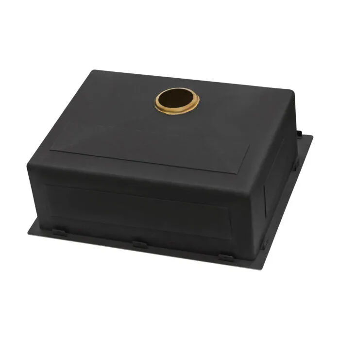 Ruvati 25 inch Polished Brass Matte Gold Workstation Drop-in Topmount Kitchen Sink Single Bowl – RVH5007GG