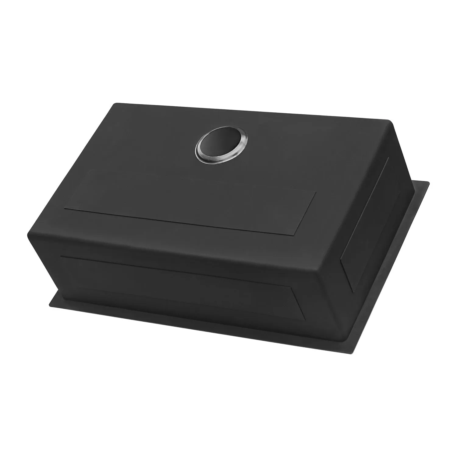 Ruvati 33-inch Undermount Gunmetal Black Stainless Steel Kitchen Sink 16 Gauge Single Bowl – RVH6433BL