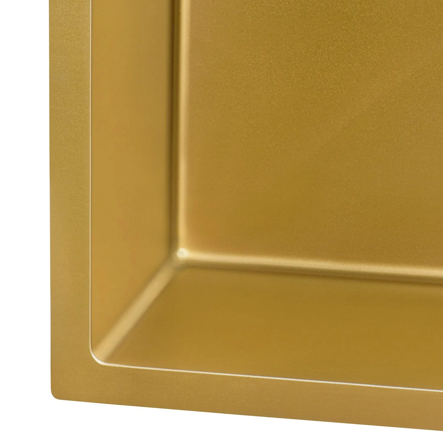 Ruvati 33-inch Undermount Satin Brass Matte Gold Stainless Steel Kitchen Sink 16 Gauge Single Bowl – RVH6433GG