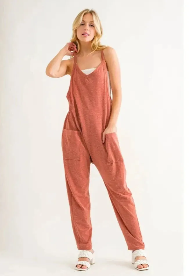Sleeveless Harem Jumpsuit Romper