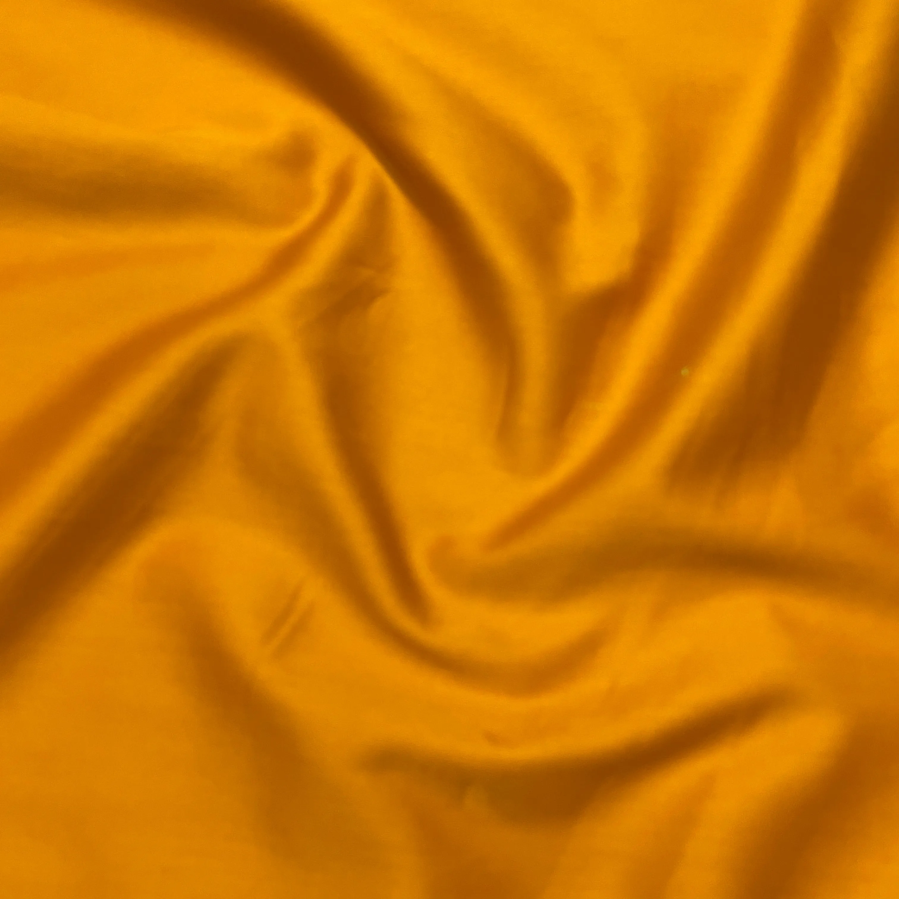 Tangerine Orange Solid Cotton Satin Fabric