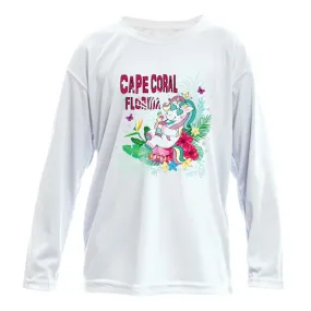 Toddler Unicorn Sun Shirt - UPF50 Long-Sleeve Sun Protection Beach Shirt