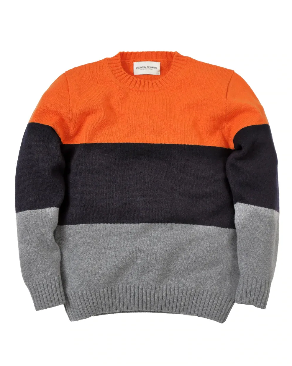 Tri-Stripe Lambswool Crew
